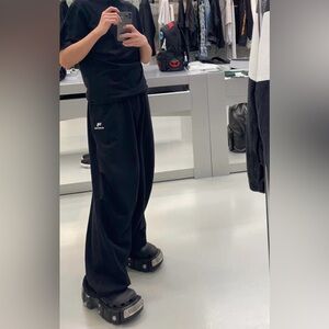 balenciaga double waistband pants